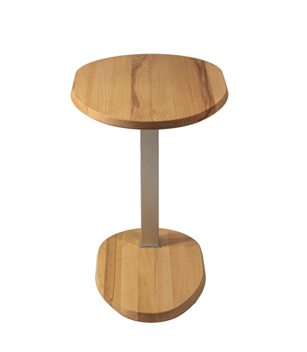 Vierhaus Beistelltisch, ca. 60 x 40 x 57 - 85 cm in Kernbuche massiv geölt