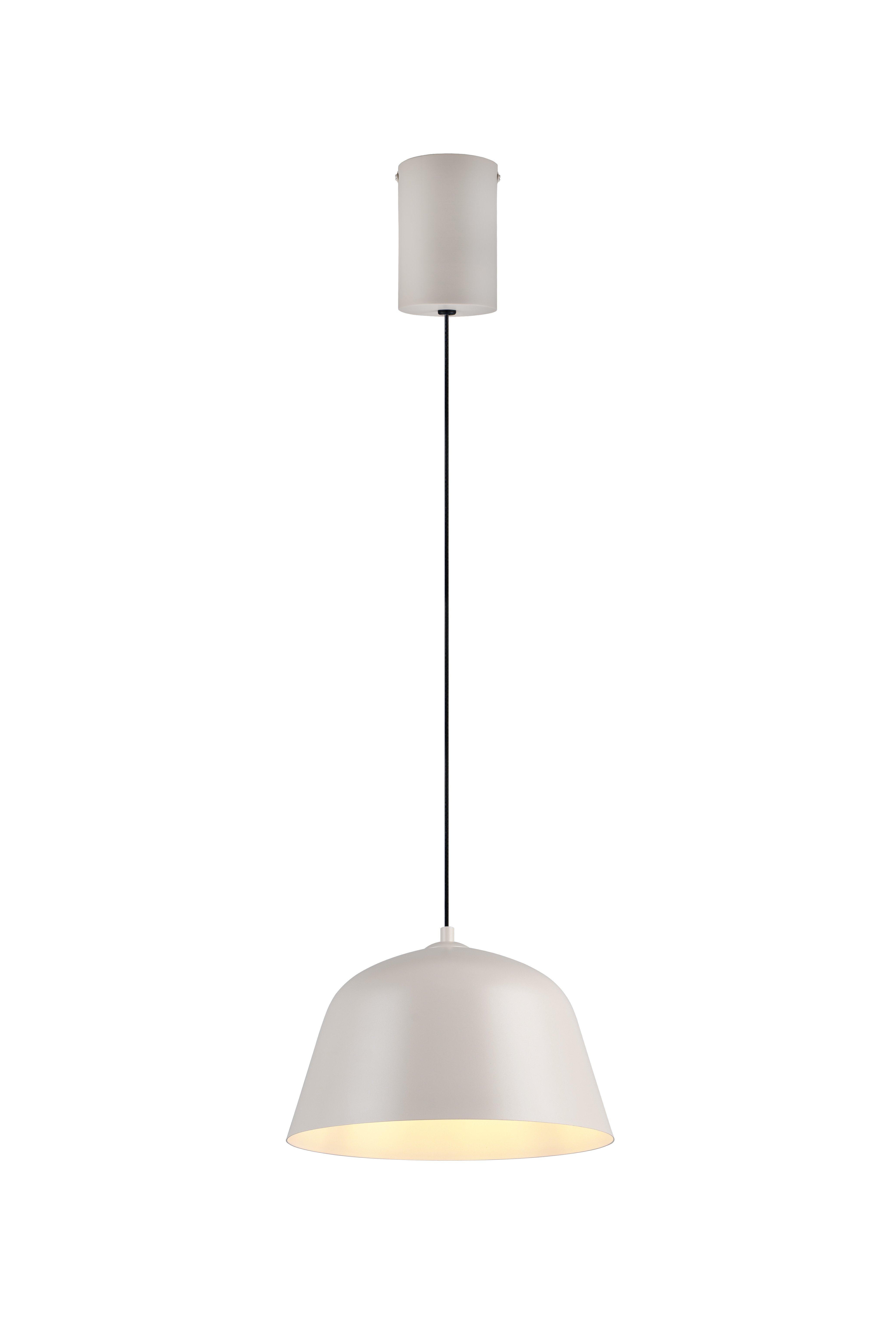 Reality Leuchten Pendelleuchte TOVA in warm grey, Metall warm grey, Lampe, Lampenschirm