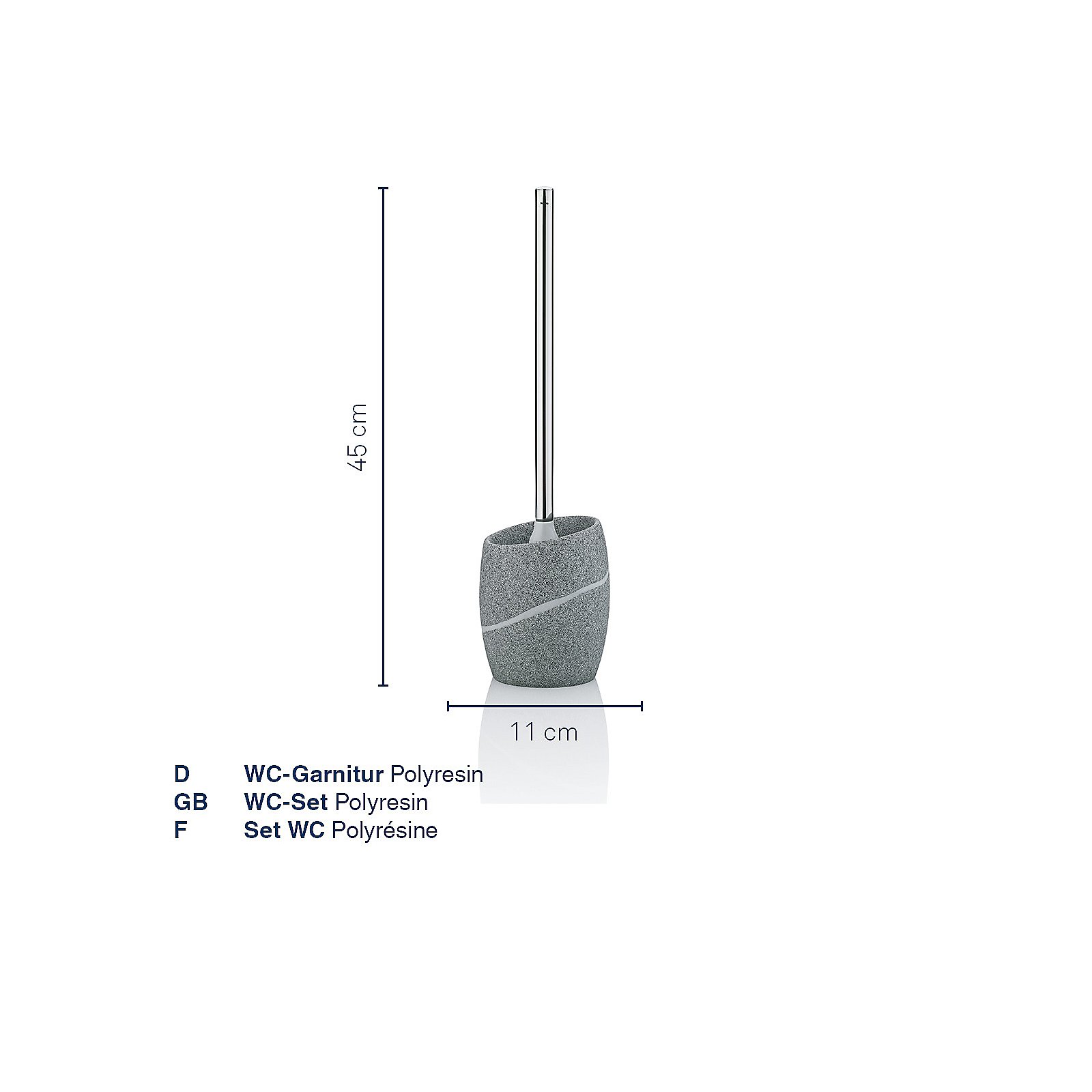 Kela WC-Garnitur Talus grau TALUS in , Rauchrohr, Elektrisches Gerät, Mikrophon