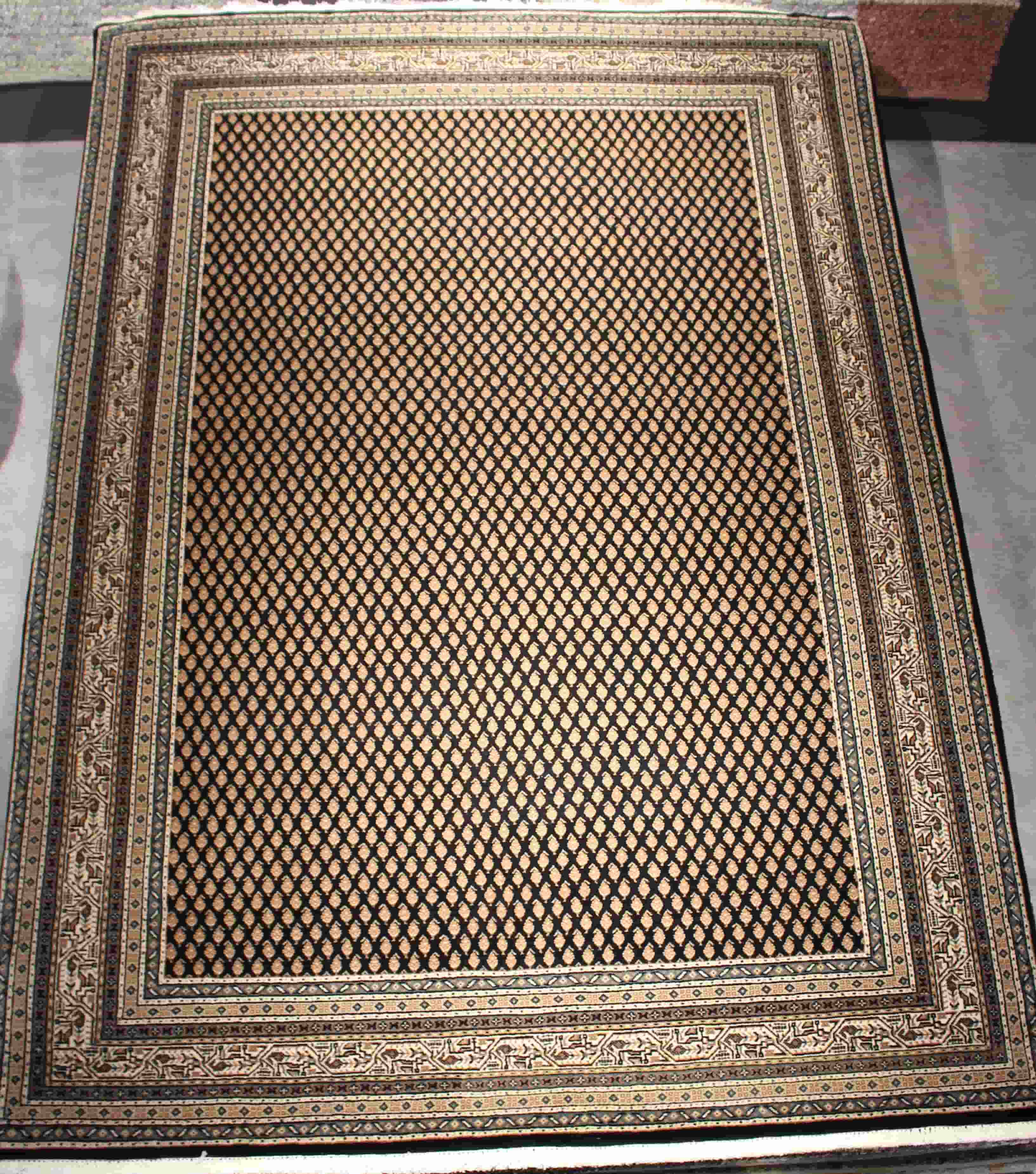 Gila Mirzai Teppich Mir ca. 180x245cm in black/cream
