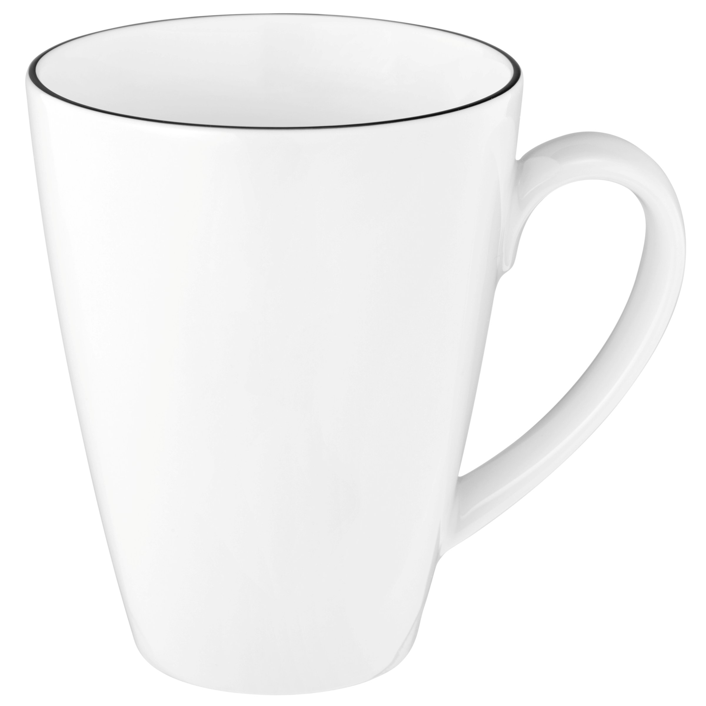 Seltmann Weiden Becher mit Henkel Tambel 0,35 Lido 10826 Black Line 