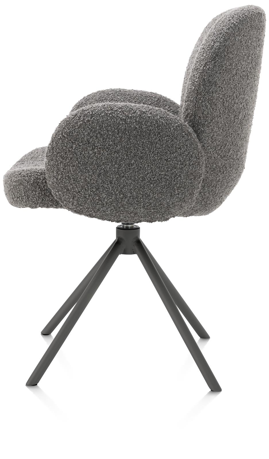 XOOON Armstuhl JAXON ca. B66 H85 T63 cm in Stoff Brioni leber