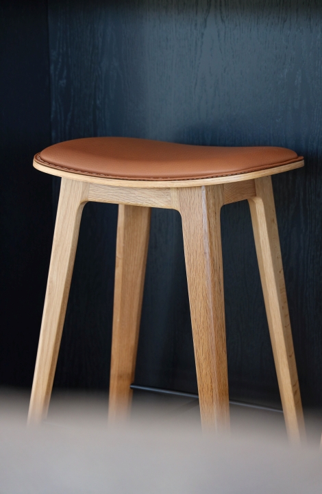 SACKit Barhocker-Set NORDIC BAR in Eiche/Leder Terra safari, Barhocker, Mobiliar, Holz