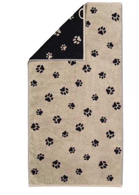 Cawö Gästetuch 30x50 cm WE LOVE DOG in 93 schwarz/natur