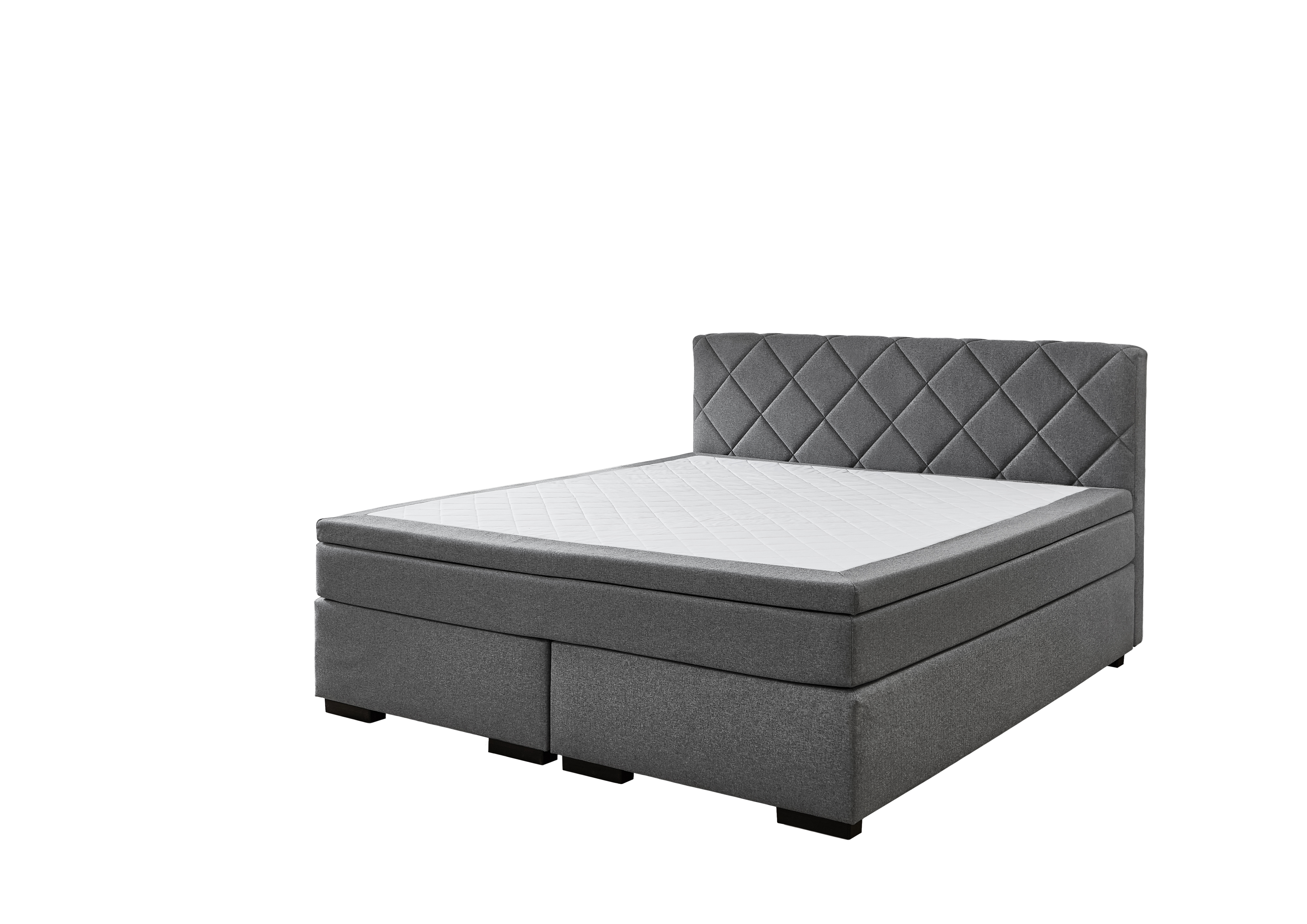 Boxspringbett 180x200 Grau Boxspringbett in , Moebel, Bett