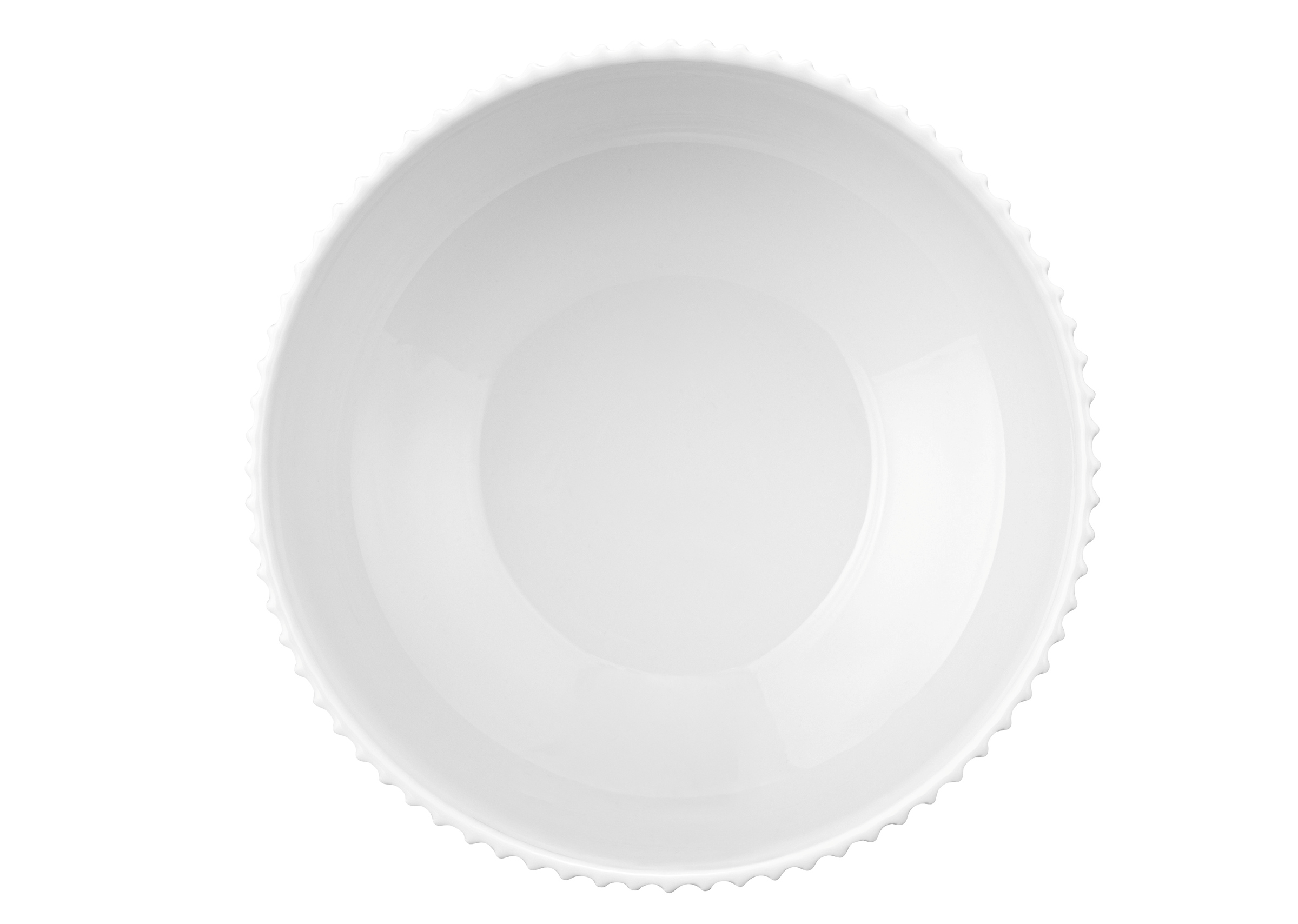 Seltmann Weiden Schüssel rund 16cm Sento Wave 3 , weiße schale, teller, porzellan, rund, kantengewellt