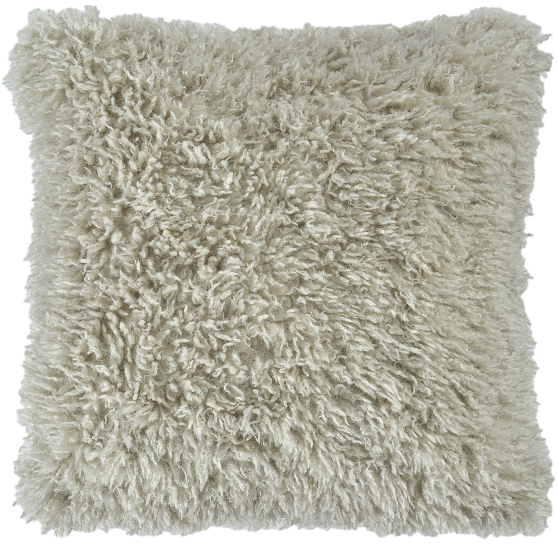 Sander Kissenhülle AYLA ca. 40x40cm in Farbe light grey, Kissen, Samtig, Pflegeleichter Bezug, Beige, Kuschelig