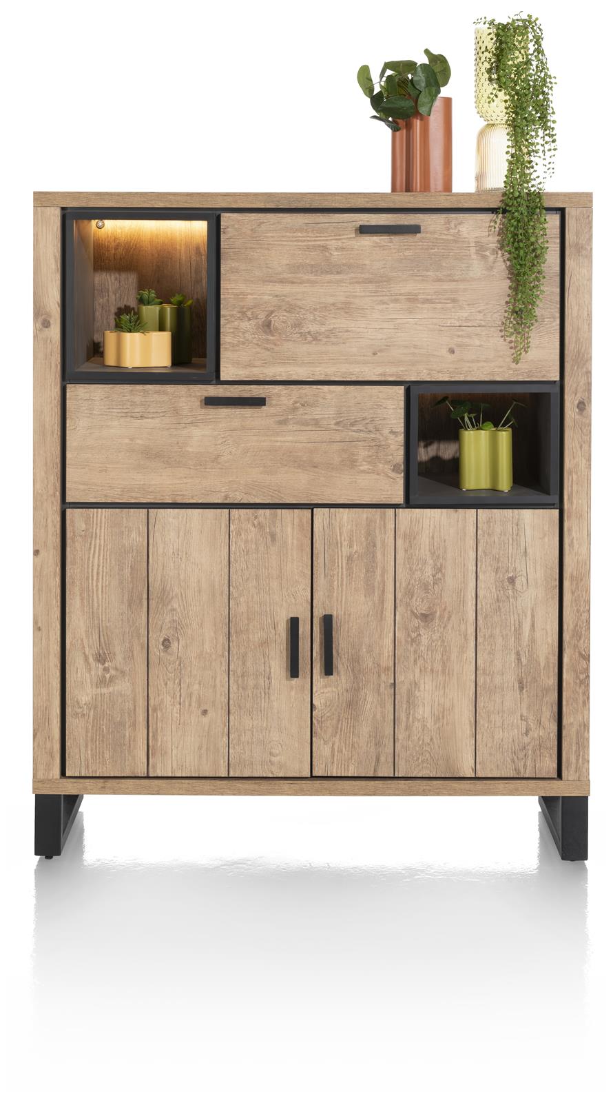 Henders & Hazel Highboard Pavarotti 46493-BRN Henders & Hazel Highboard Pavarotti 46493-BRN
