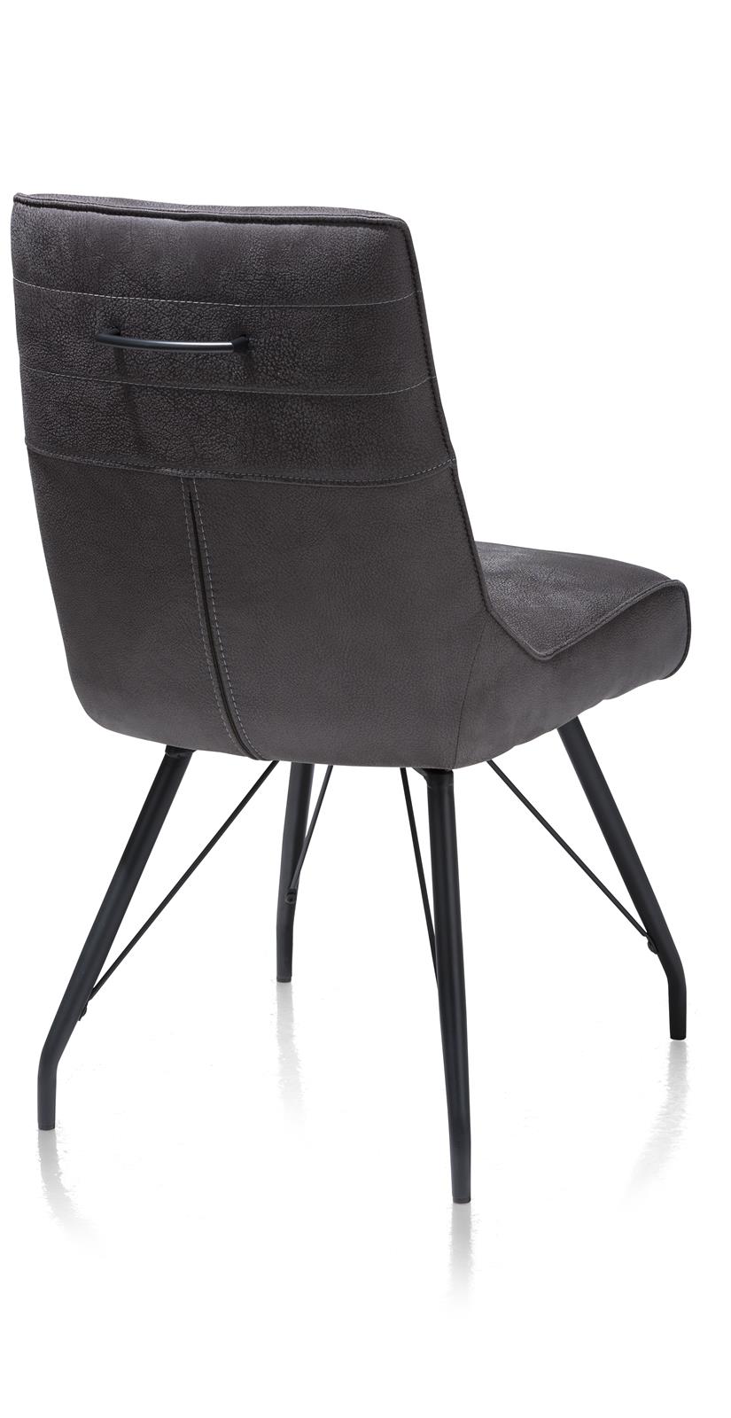 Henders & Hazel Habufa Stuhl Bogard in Stoff off black