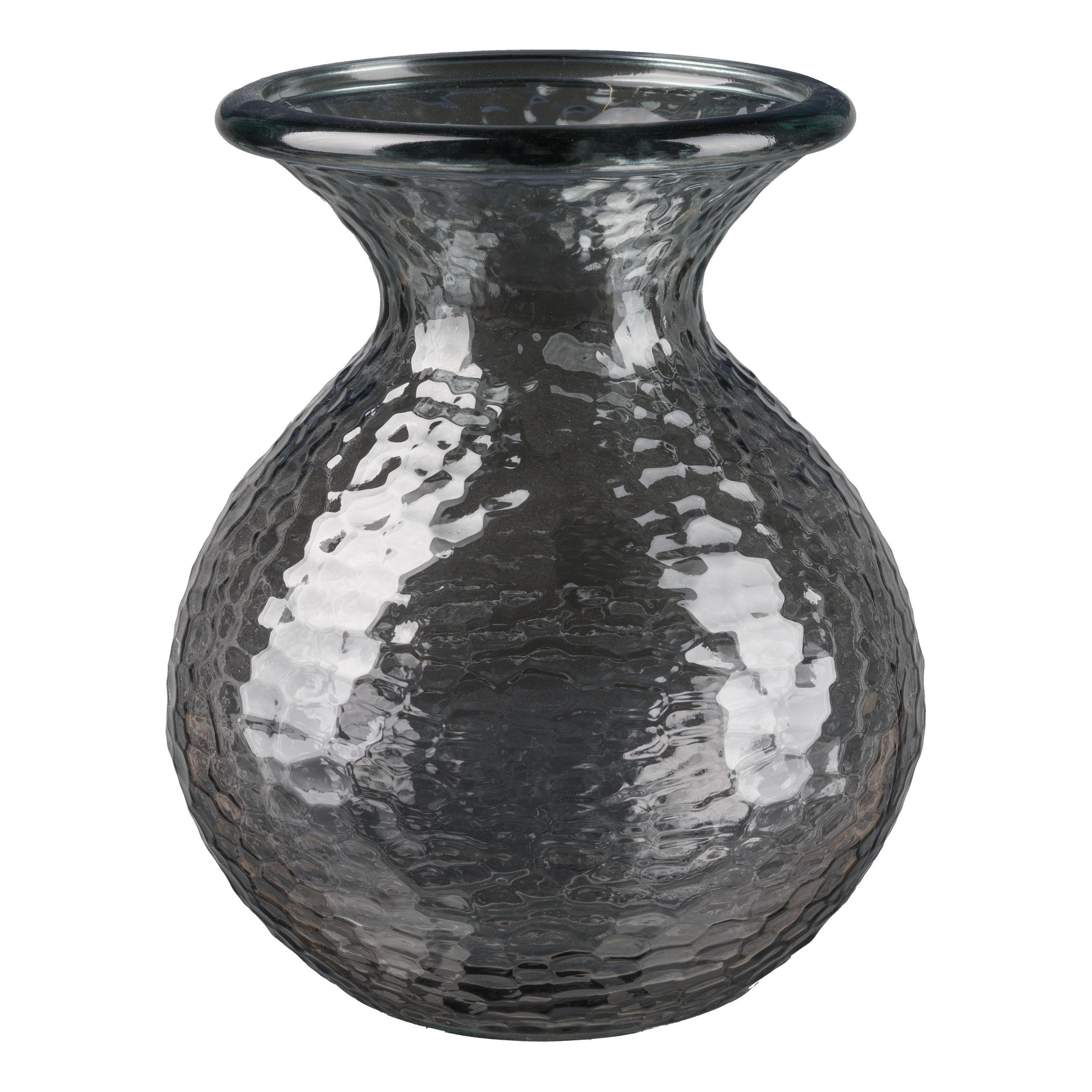 Gasper Glas Kugel Vase PARADISE in grau