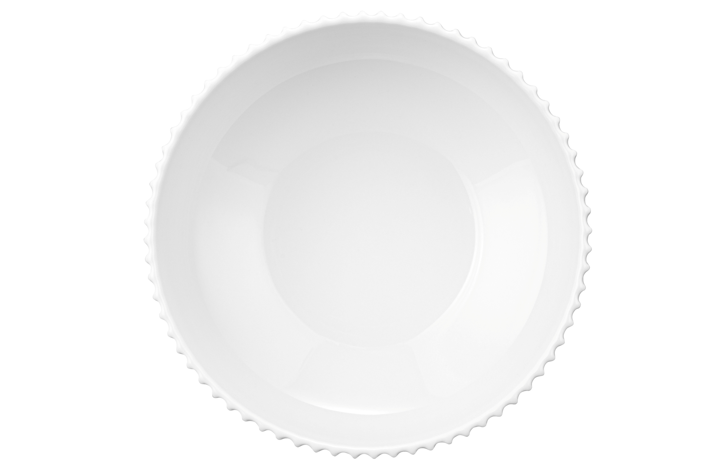 Seltmann Weiden Müslischale 15cm Sento Wave 3 , Teller, weiß, Rand, geknoteter Rand, Geschirr