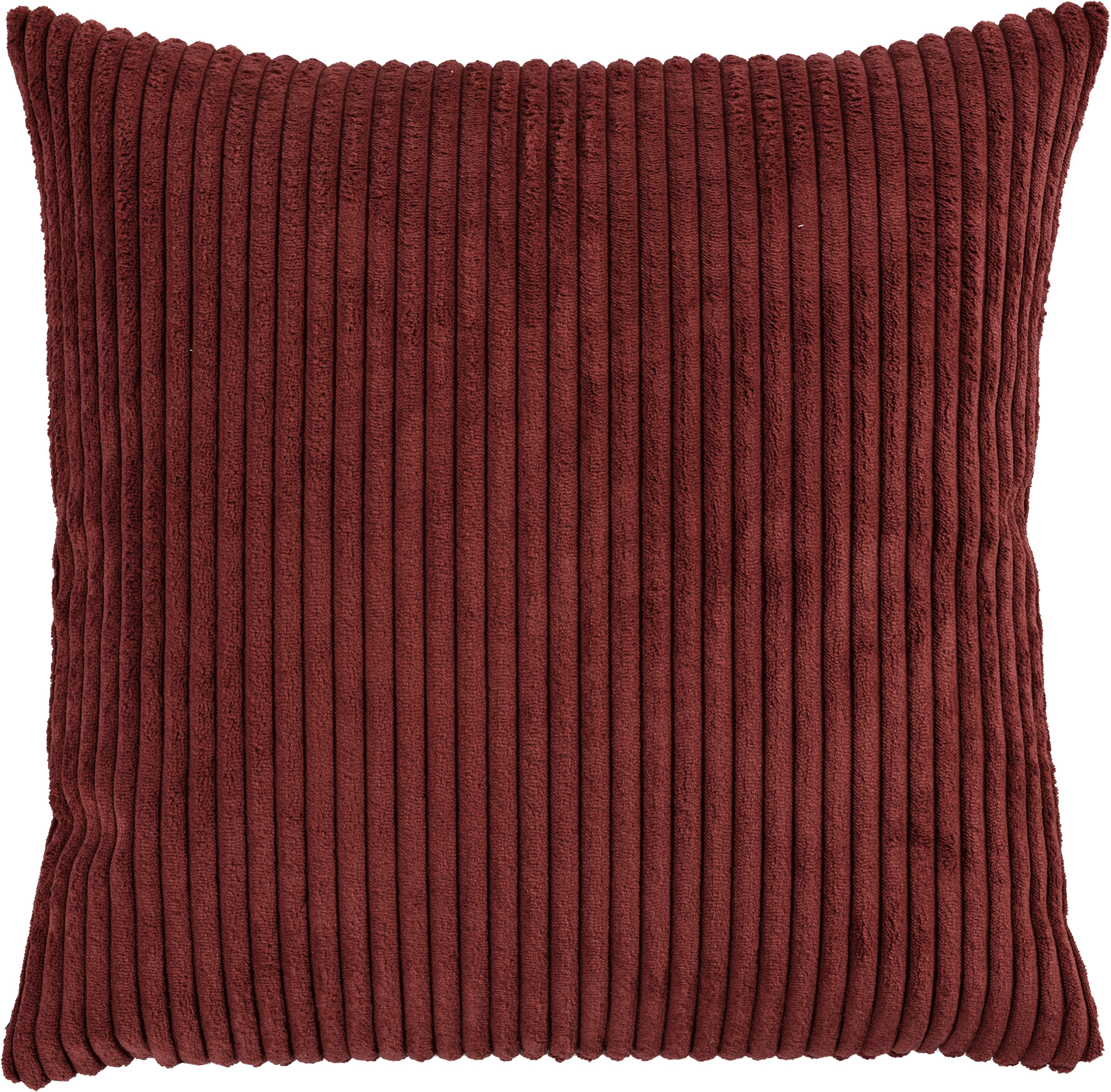 Sander Kissenhülle KING ca. 60x60cm in Farbe marsala, kissen, kissen, corduroy, rot, textur