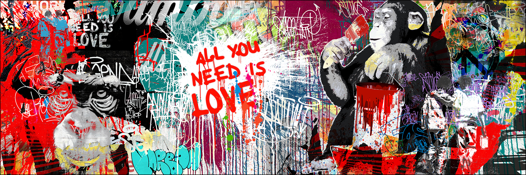 ProArt Alu-Art 150x50cm Monkey Dream