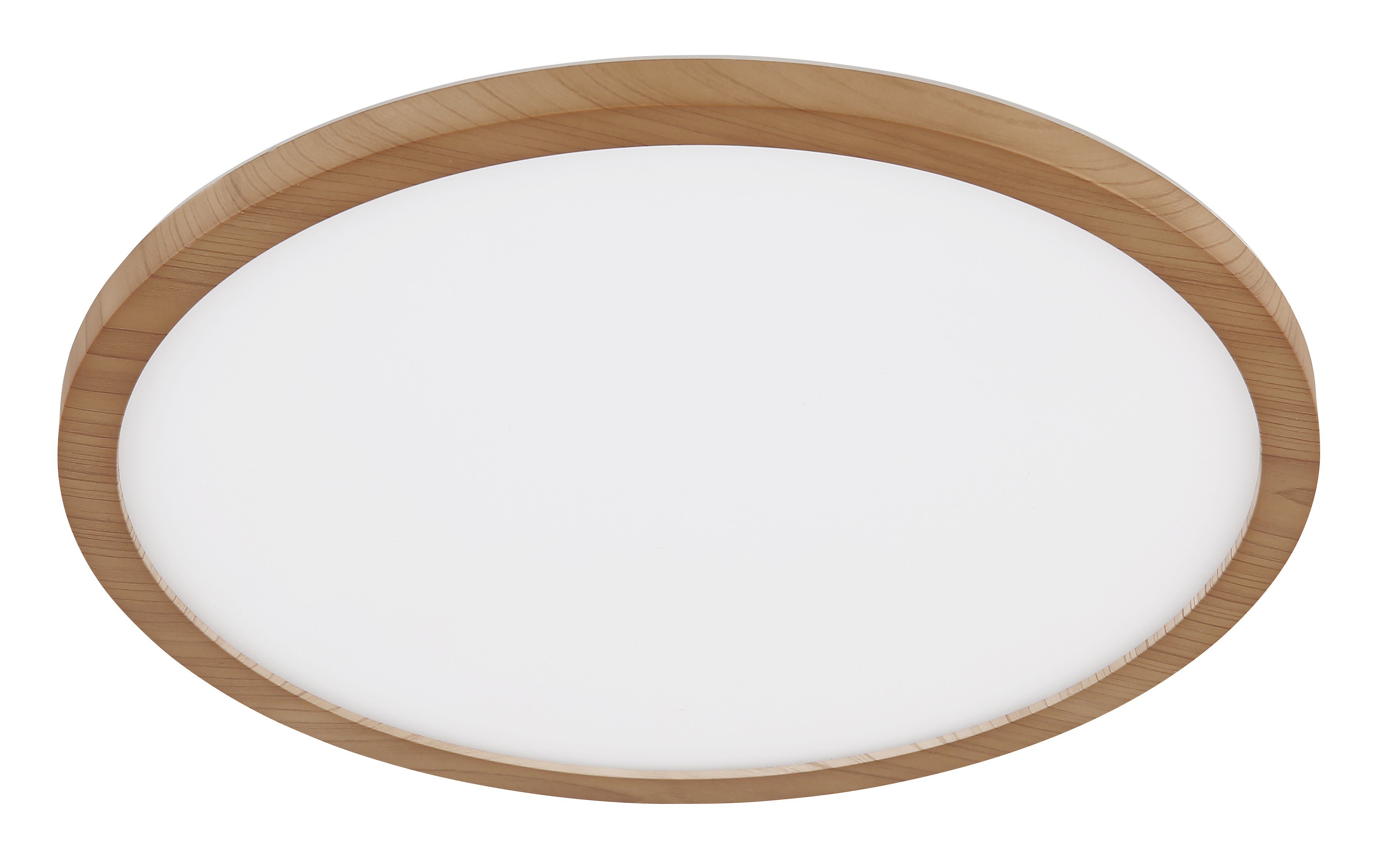 Globo LED-Deckenleuchte SAPANA Ø ca. 29,4cm in Kunstoff holzoptik/Opal weiß