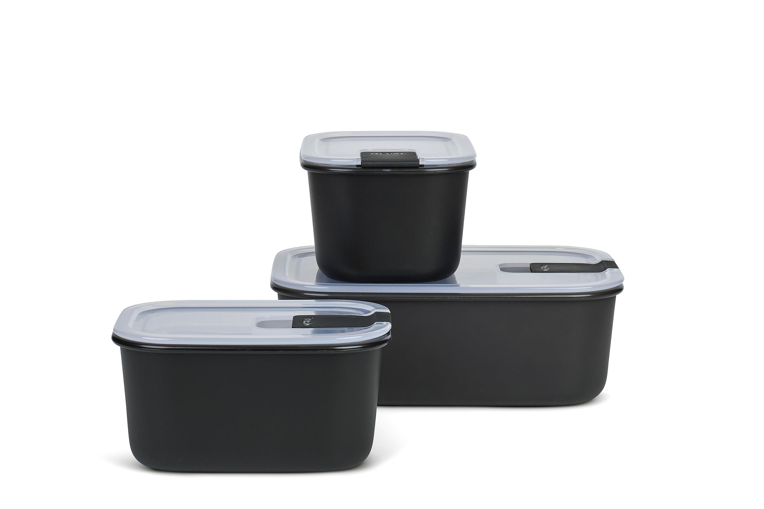 Mepal Set Easyclip 3-teilig 450 + 450 + 1000 ml in Farbe Nordic Black Mepal Set Easyclip 3-teilig 450 + 450 + 1000 ml in Farbe Nordic Black