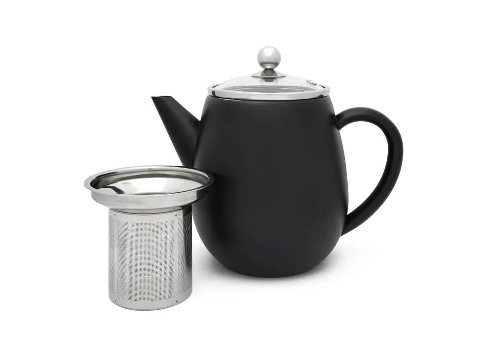 Bredemeijer Teekanne Duet Eva 1,1 Liter in Farbe schwarz 