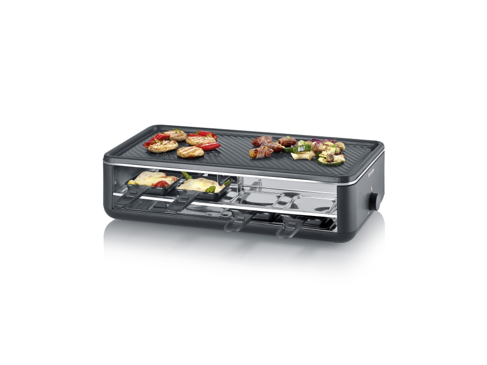 Severin Raclette-Grill RG 2365 in Metall schwarz Severin Raclette-Grill RG 2365 in Metall schwarz