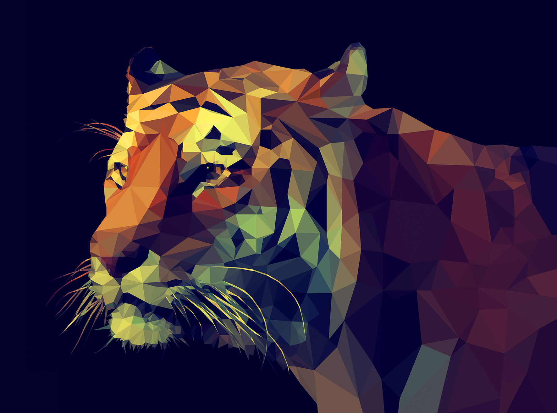 ProArt Canvas-Art 120x90cm Colourful Tiger ProArt Canvas-Art 120x90cm Colourful Tiger