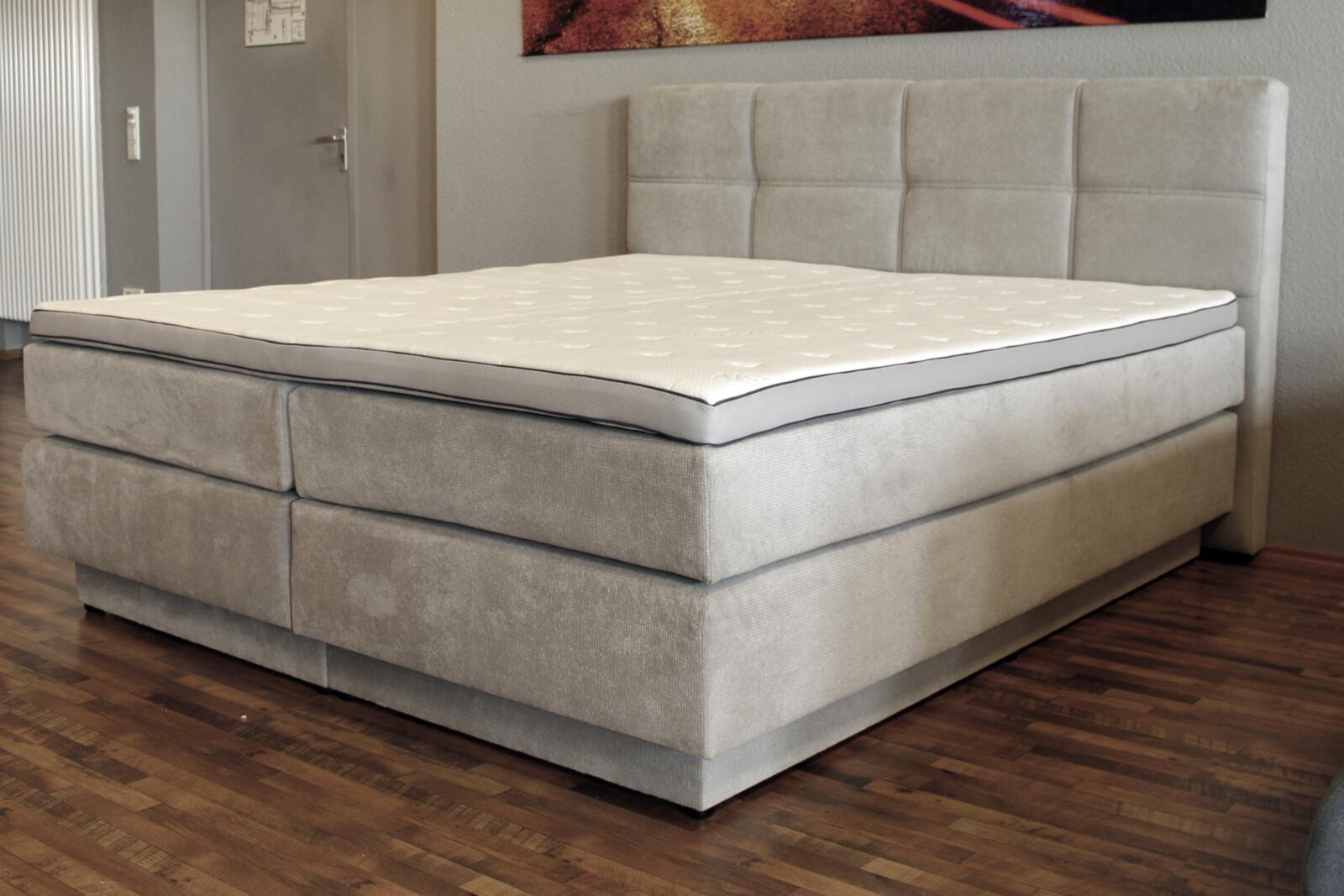Boxspringbett in Stoff 50456-720 silber