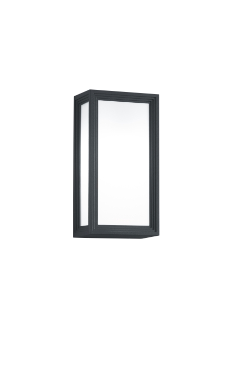 Trio LED-Wandleuchte TIMOK in anthrazit, Glas Kunststoff weiß