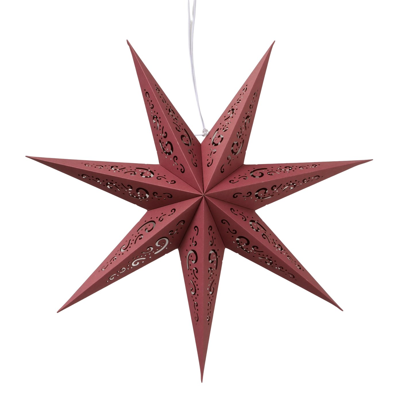Boltze Dekoanhänger Kassina in Farbe Bambus dunkelrot, Sternsymbol, Symbol