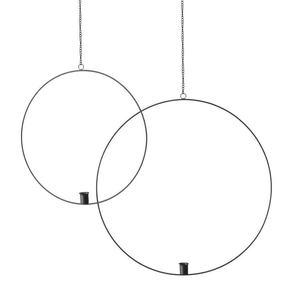 Boltze Kerzenleuchter Rumba ca. 38cm in schwarz