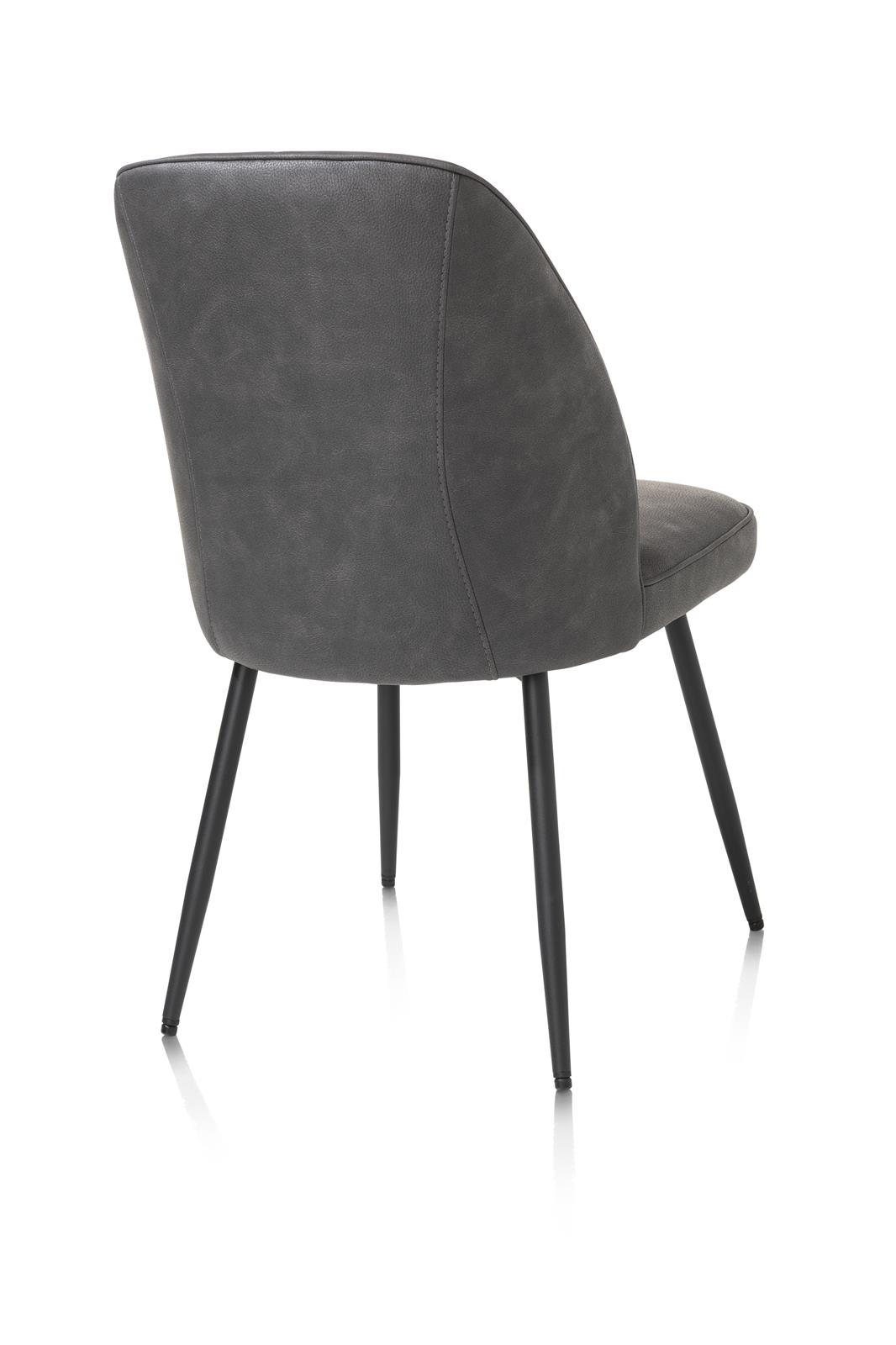 Henders & Hazel Stuhl Leo Stoff Grau Henders & Hazel Stuhl LEO ca. B52 H87 T51 cm in Stoff Microf. Pala anthrazit