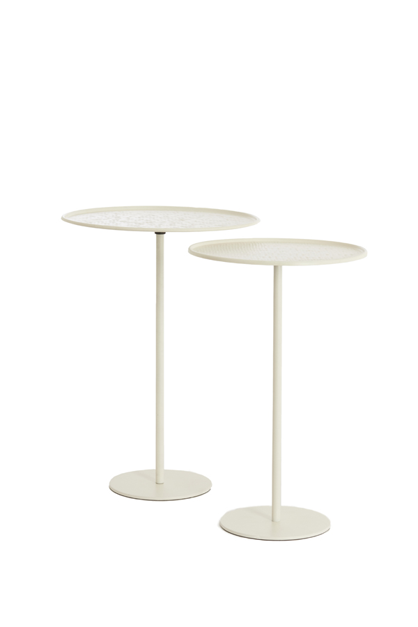 Light & Living Beistelltisch-Set LIA in Farbe creme, Moebel, Tabelle, Kaffeetisch, Esstisch