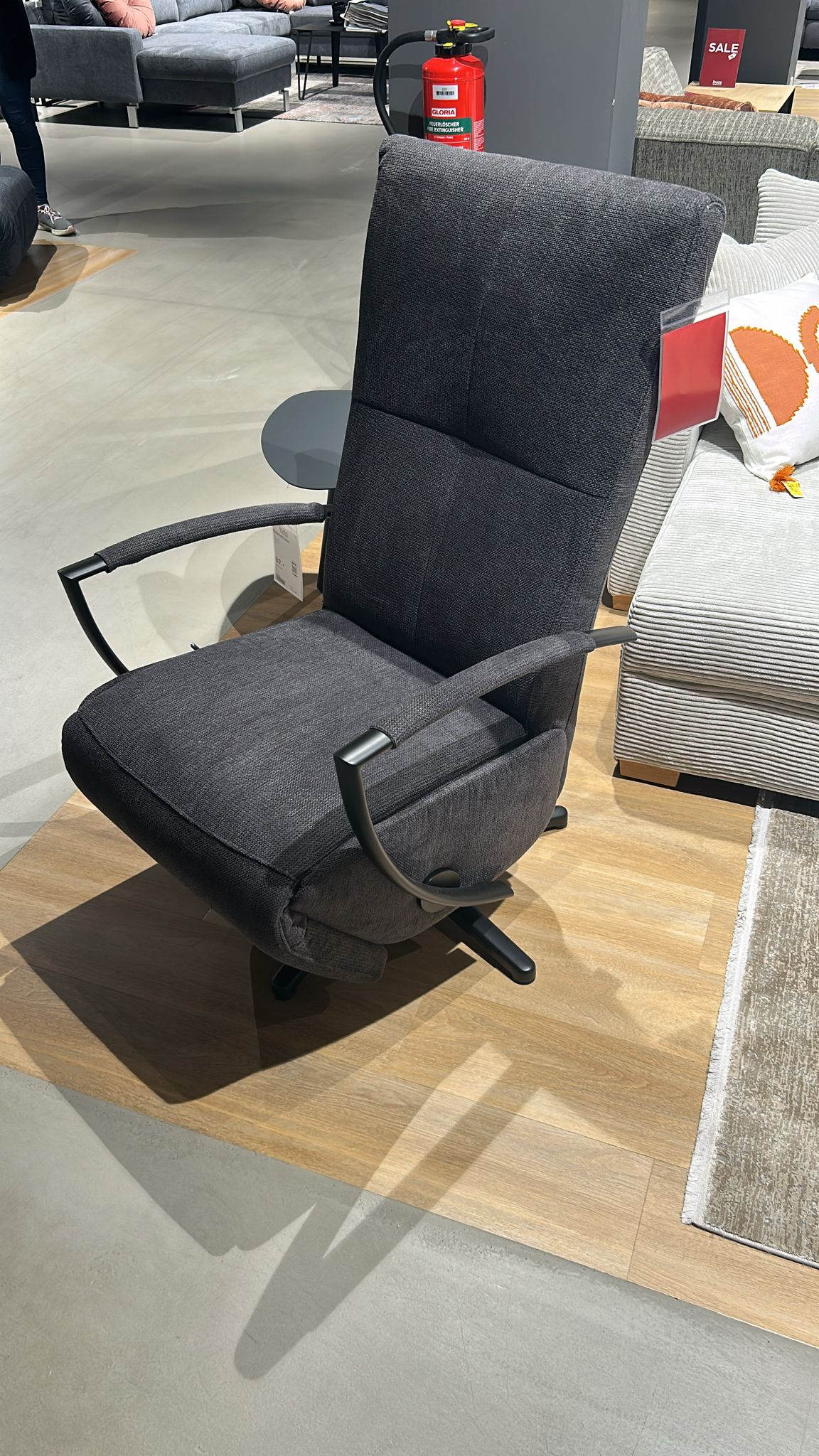 Poco Relaxsessel DOVER in Stoff Paris schwarz 17, Moebel, Stuhl, Drinnen