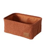 Boltze Korb Marla in Farbe Materialmix dunkelorange