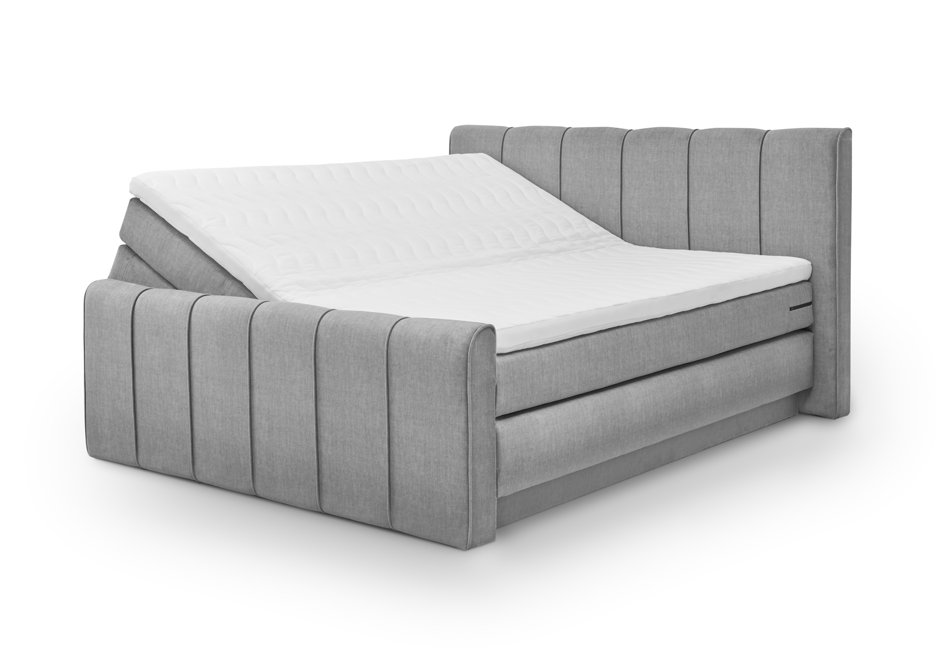 Set One by Musterring Boxspringbett Fairfield ca. 180x200cm Grau Set One by Musterring Boxspringbett FAIRFIELD ca. 180x200cm in Stoff Vogue grey