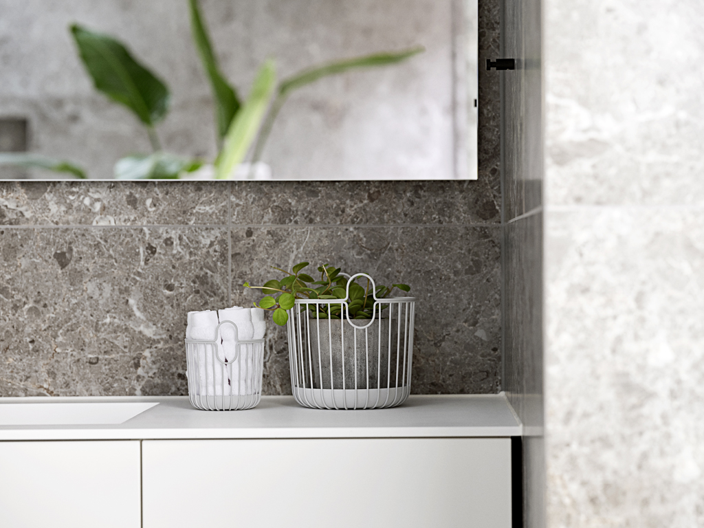 Zone Denmark Korb 10,5 cm in Farbe soft grey Zone Denmark Korb 10,5 cm in Farbe soft grey