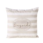 Boltze Kissen Sands SANDS in Baumwolle beige gestreift