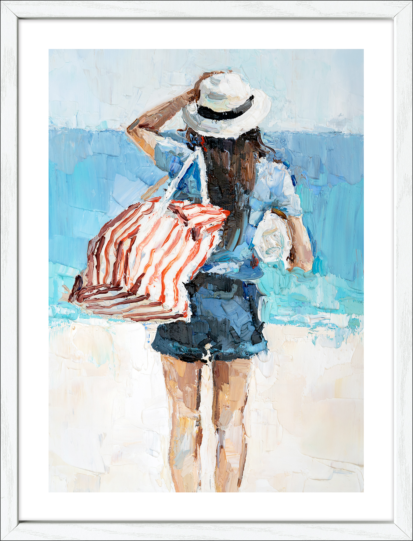 PRO ART Framed-Art Slim Scandic 43x33cm Girl On The Beach PRO ART Framed-Art Slim Scandic 43x33cm Girl On The Beach