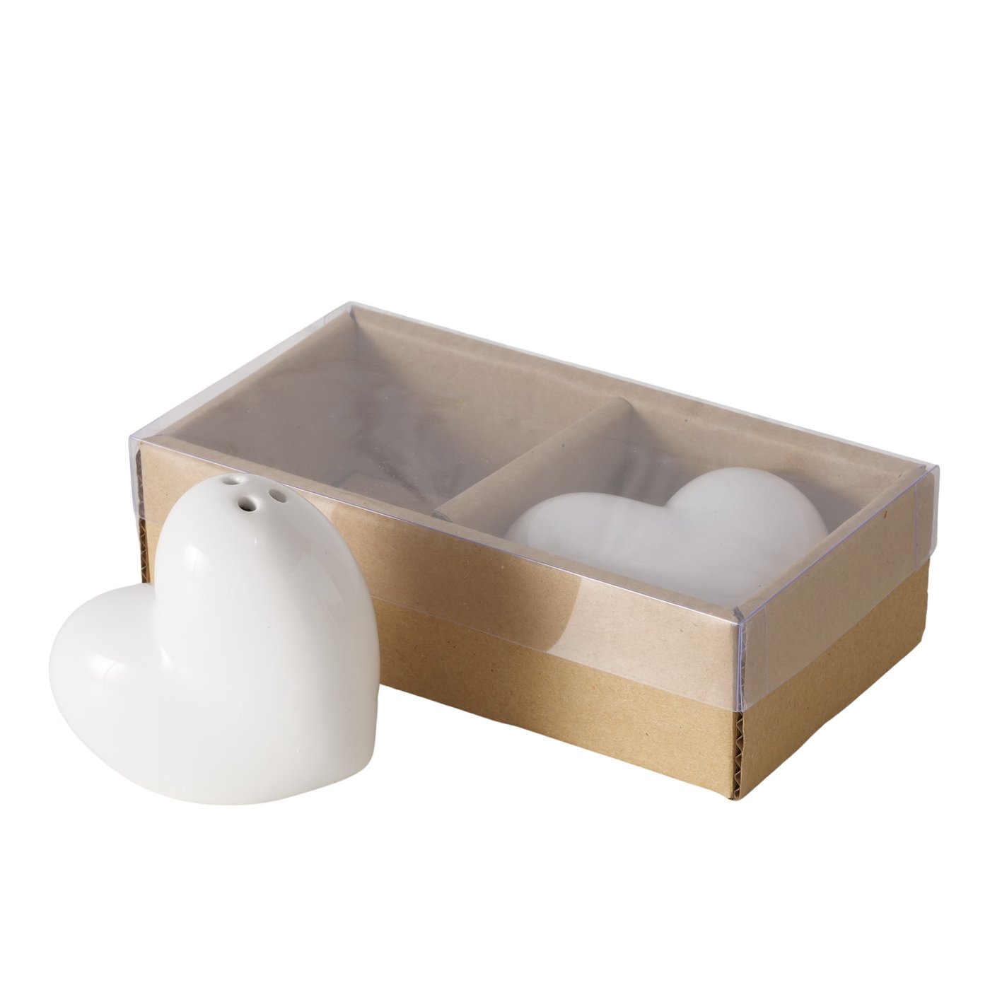 Boltze Streuer Heart in Farbe Dolomit weiß, Kiste, Karton