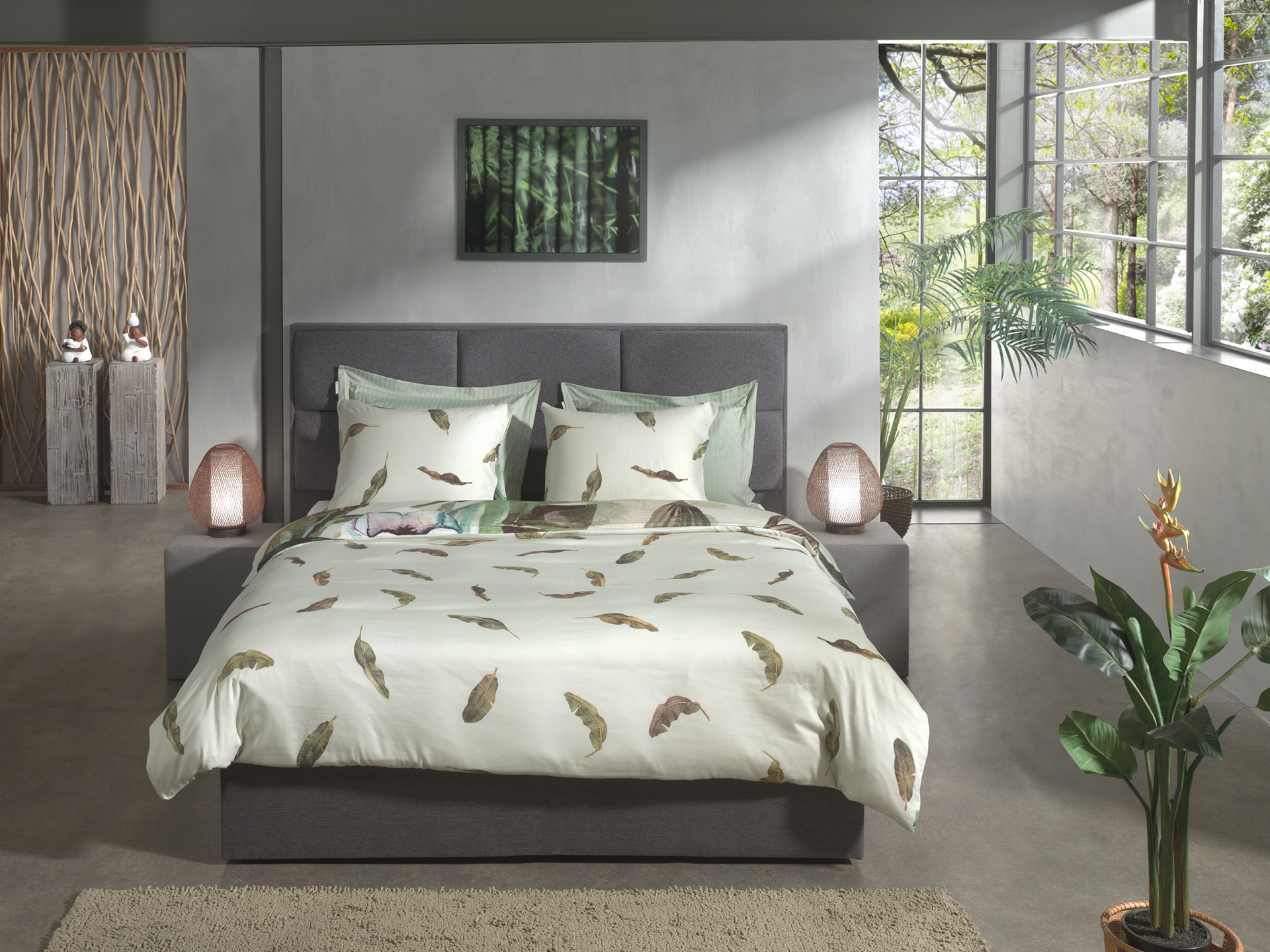 Heckettlane Bettwäsche ca. 155x220cm in Farbe Green
