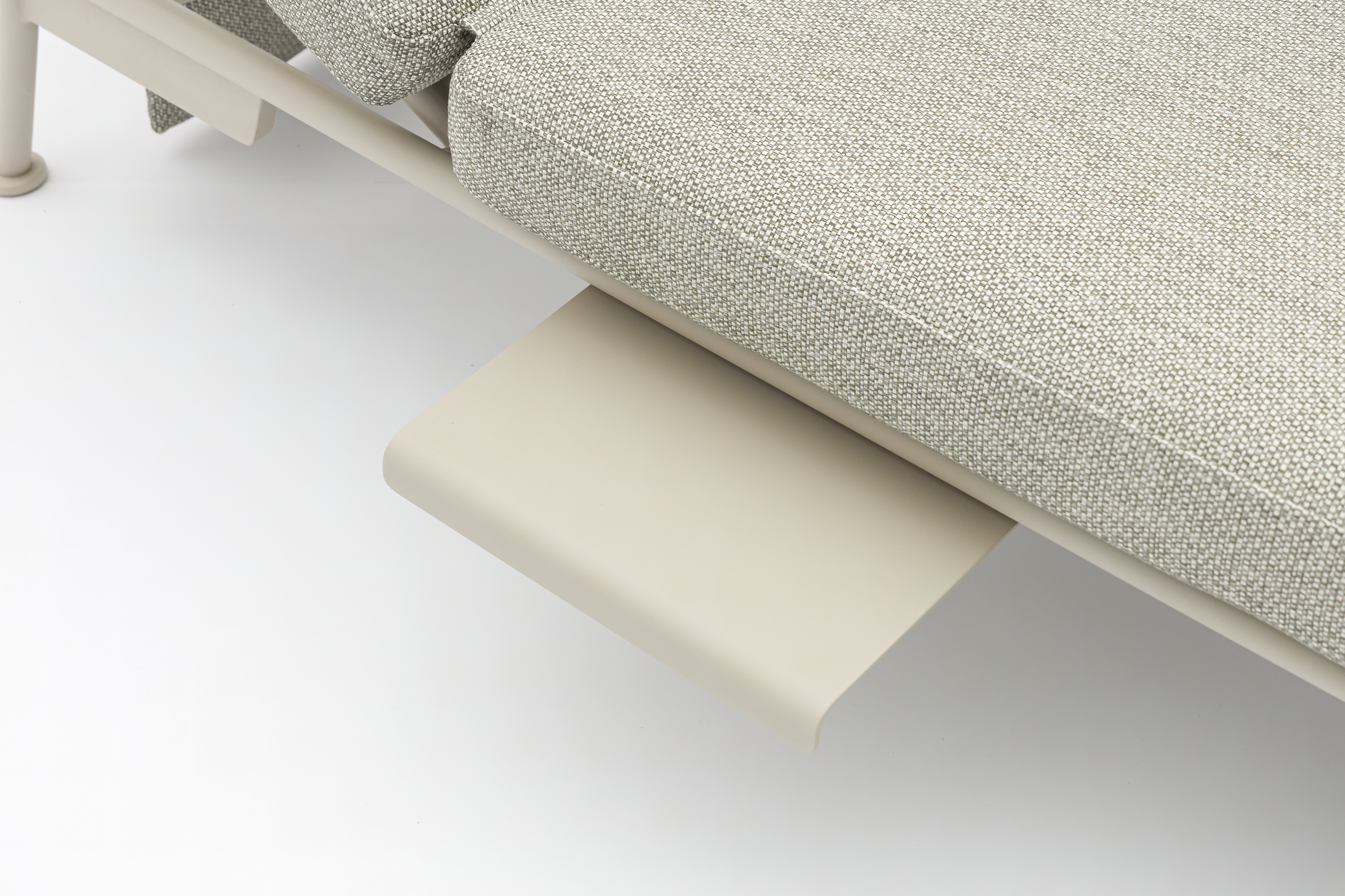 Zebra 3-Sitzer SOMERSET ca. 198x81x78 cm in Alu light taupe