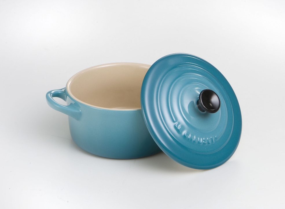 Le Creuset Mini-Cocotte 10cm in Farbe Karibik