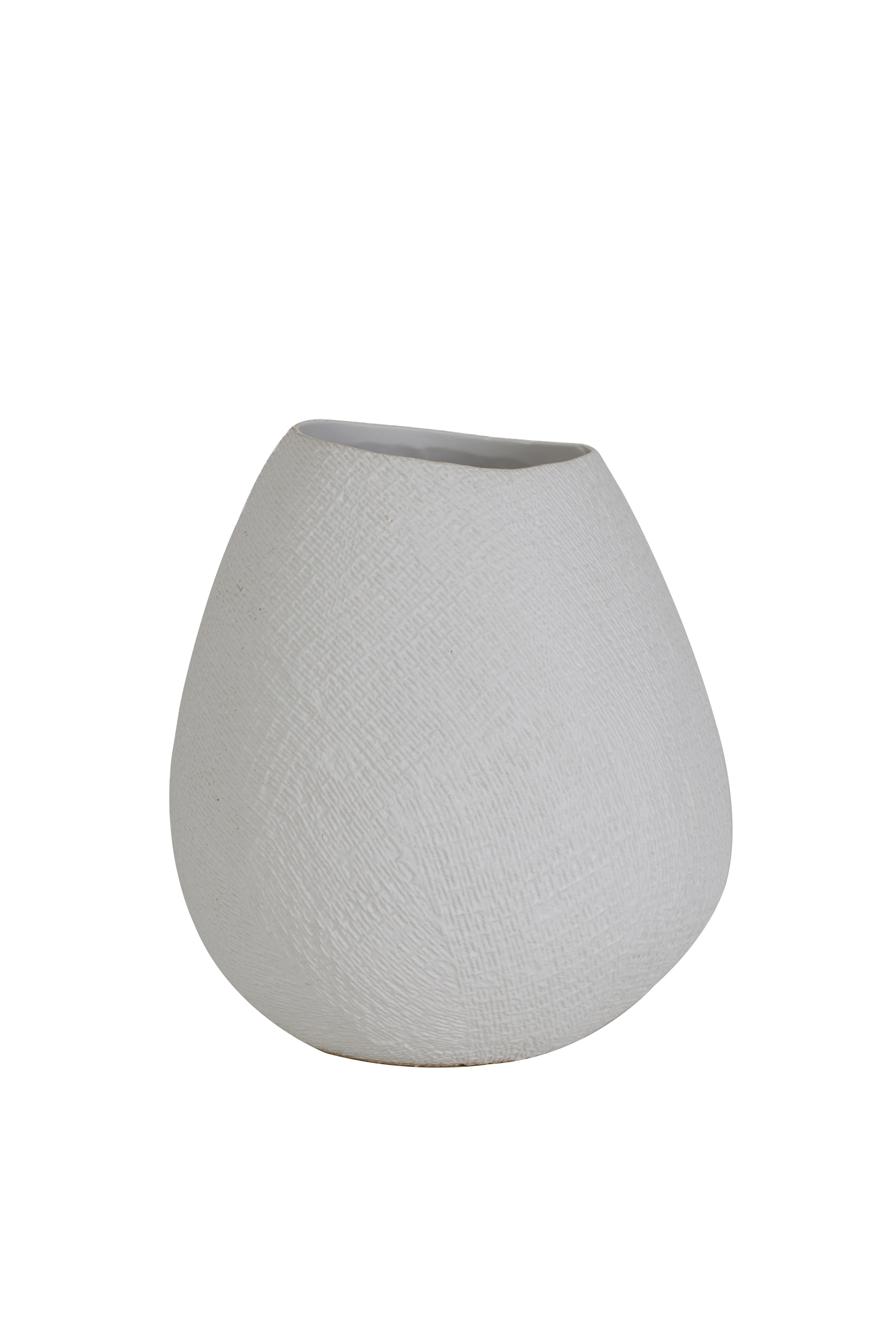 Light & Living Vase JAKE in Keramik Weiß