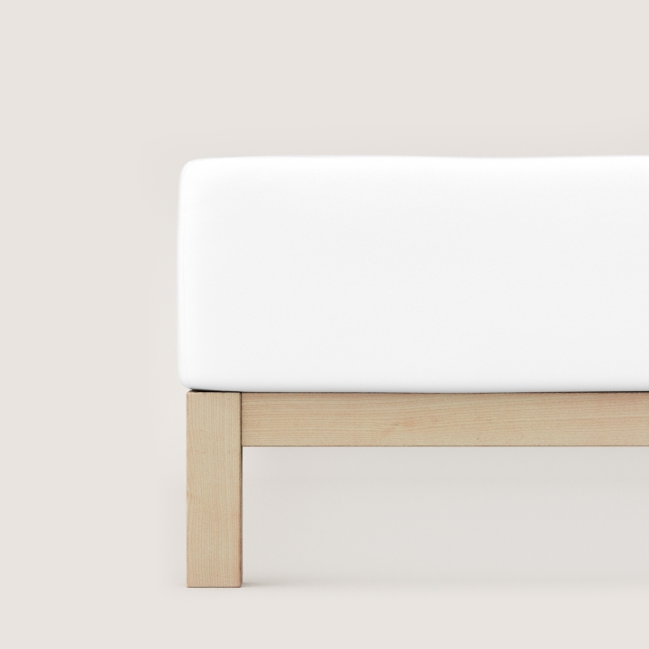 Schlafgut Pure Boxspring Spannbettlaken ca. 120x200-130x220cm in Farbe Full-White
