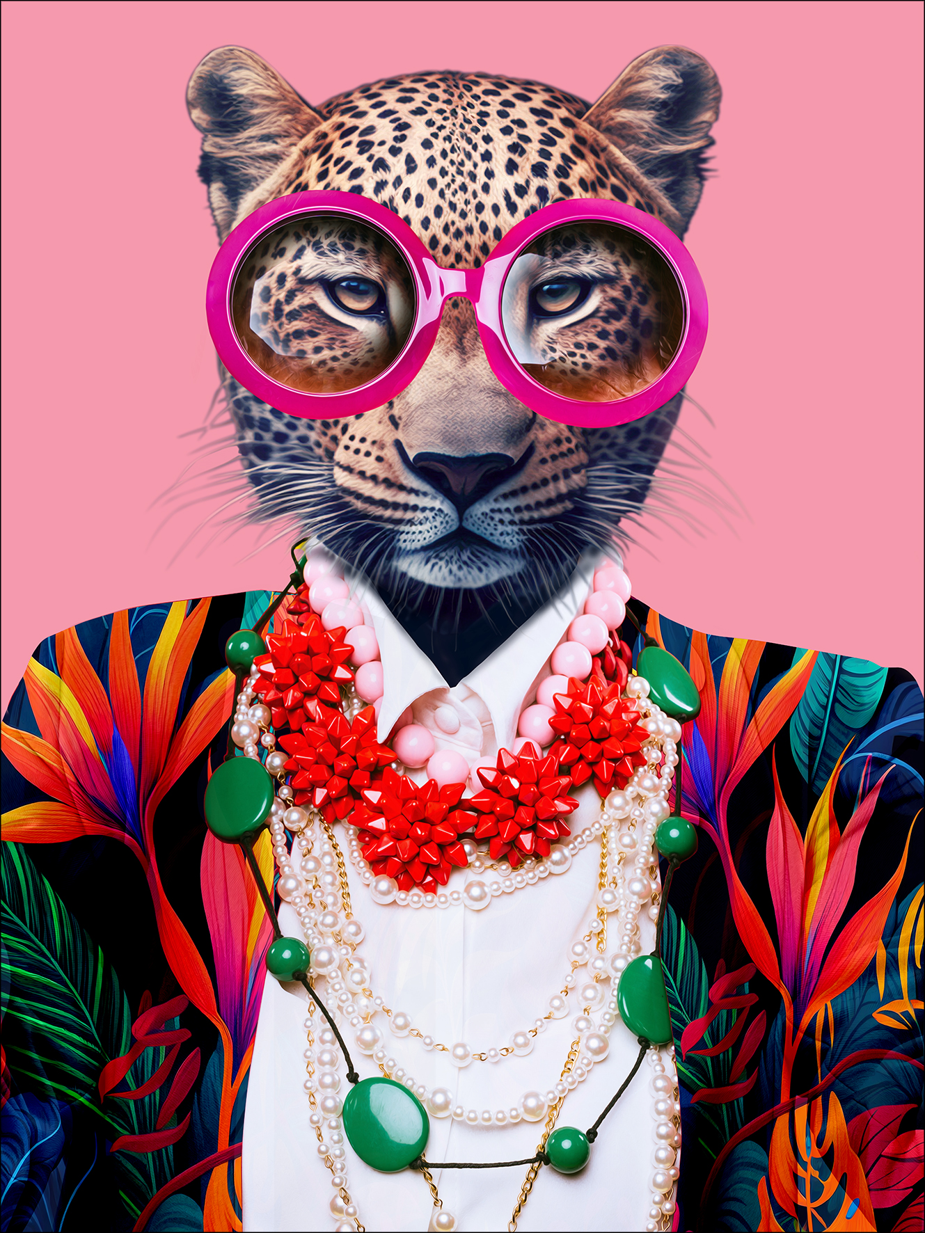 ProArt Glas-Art 60x80cm Cat With Glasses II ProArt Glas-Art 60x80cm Cat With Glasses II