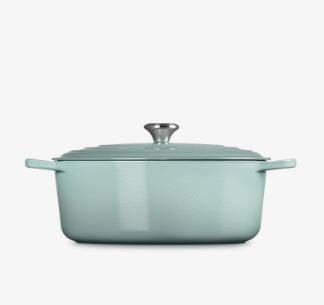 Le Creuset Bräter Sig 33cm Sea Salt Oval, Kochgeschirr, Topf, Holländischer Ofen