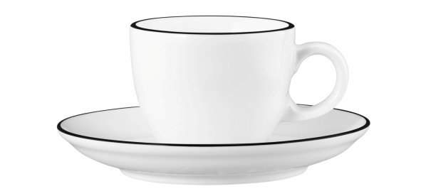 Seltmann Weiden Espressotasse 1132 0,09 l m. Modern Life 10826 Black Line 