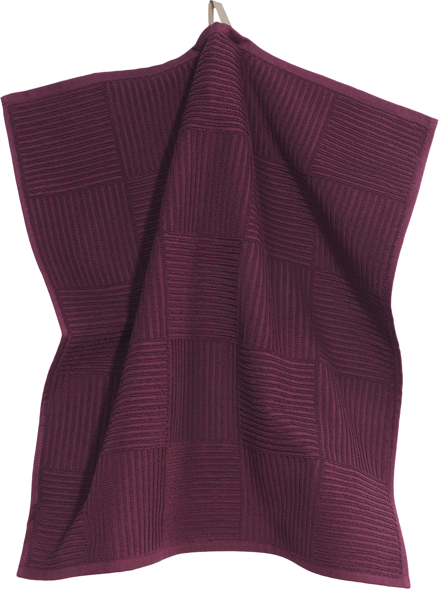Sander Küchentuch Frottier ADAM ca. 50x50cm in Farbe aubergine Sander Küchentuch Frottier ADAM ca. 50x50cm in Farbe aubergine, Cardigan, Knit, Quadratmuster, Burgunder, Schal