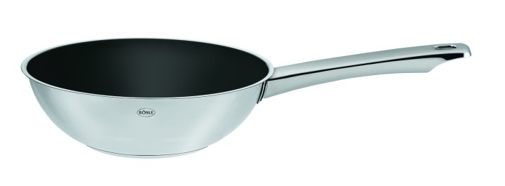 Wokpfanne Ø28 cm in Schwarz Wokpfanne Ø28 cm in Schwarz, Pfannen, Edelstahl, Antihaftbeschichtung, Kochgeschirr, Langgriffpfanne