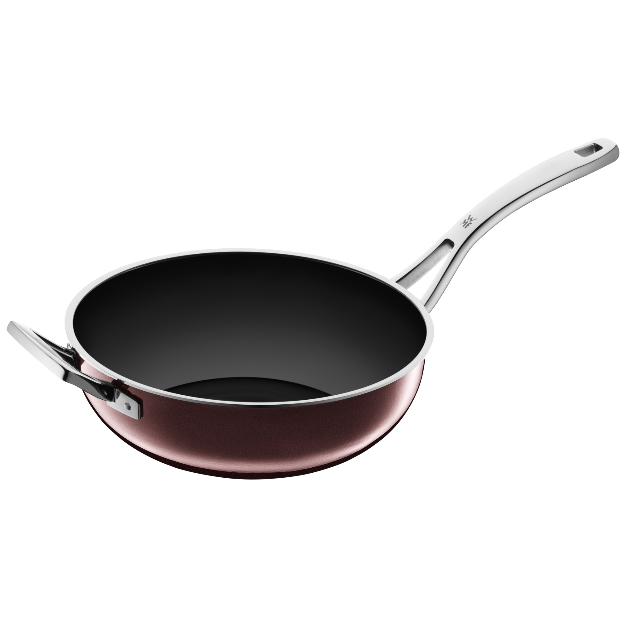 WMF Fusiontec Mineral Wok, 28 cm, Rose Quartz in rot