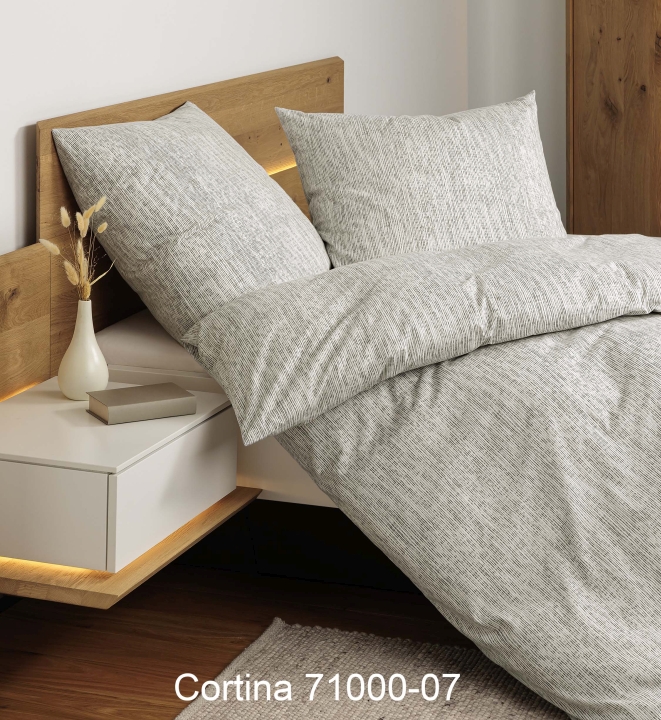 Janine Design Bettwäsche CORTINA ca. 135x200cm in Farbe natur grau