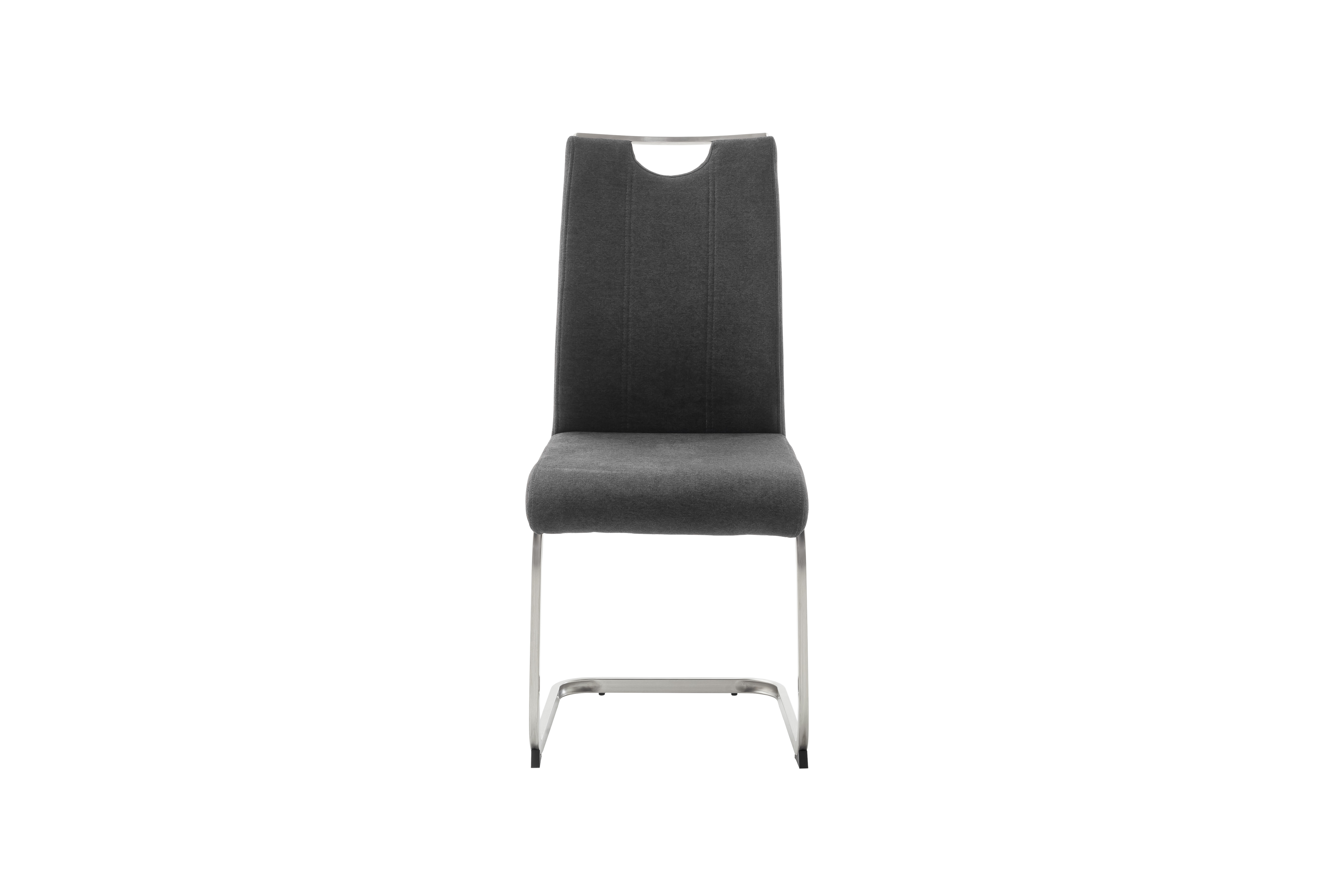 MCA Furniture Schwingstuhl TERESINA in Stoff Feingewebe anthrazit