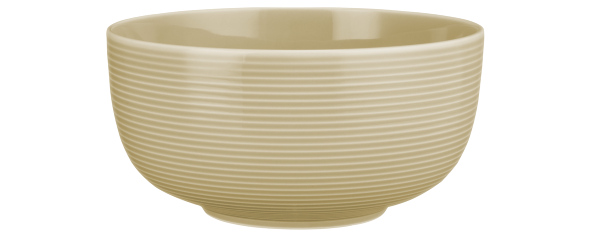 Seltmann Weiden Foodbowl 17,5cm Beat 3 Sandbeige , Schüssel, Tellerform, Beige, Rillenstruktur, Keramik