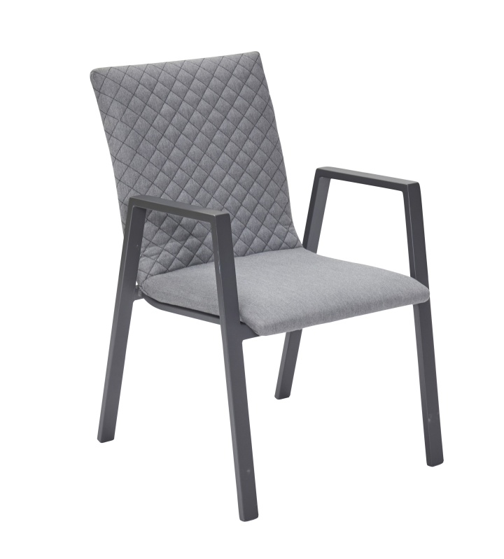 Stapelstuhl GALOMO in Grau, Moebel, Stuhl, Sessel